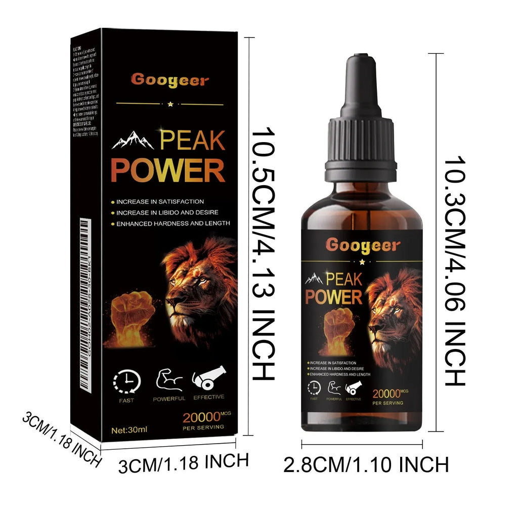 30ml bottle of liquid energy supplement for adult health and body care enhancement