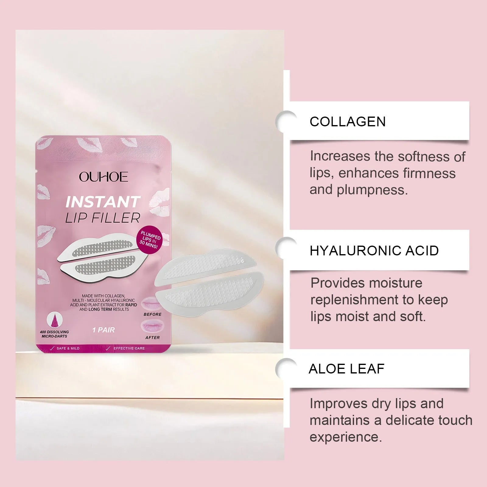 Silicone lip nursing adhesive bandage measuring 8cm by 12cm for post-procedure care