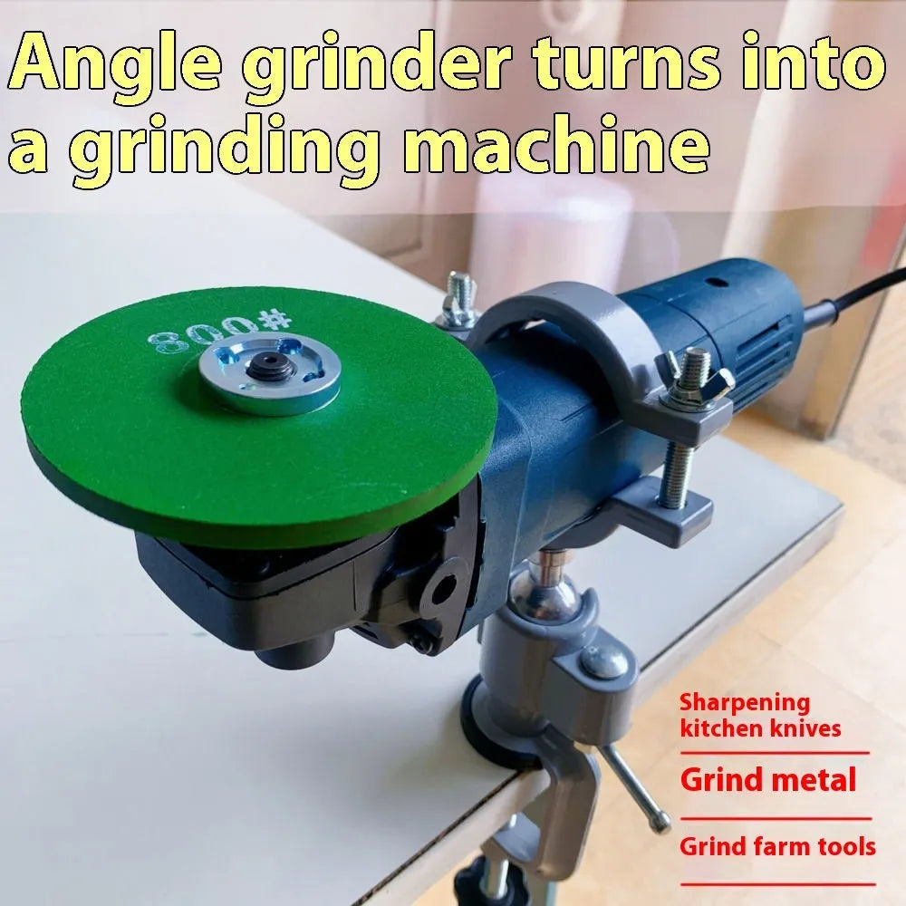 360-degree rotating clamp-on bench vise with tungsten steel construction and bracket mounting