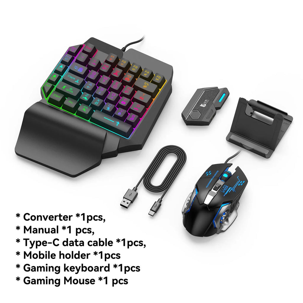 Gamwing Jiaying keyboard and mouse converter for mobile gaming with USB connection.