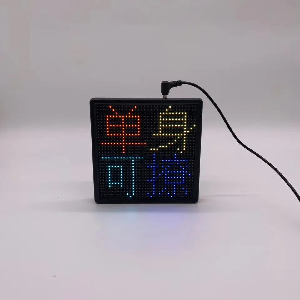 32x32 Bluetooth wireless LED car display screen with aluminium frame