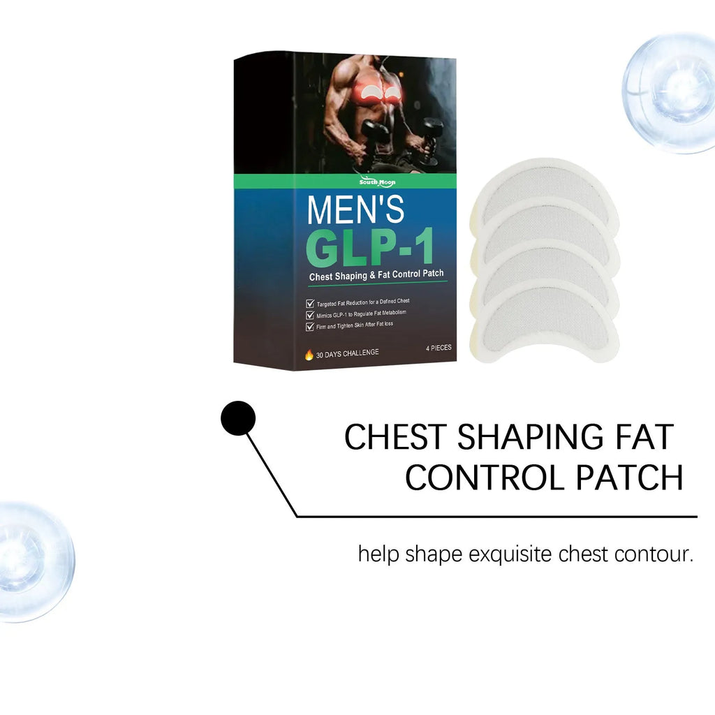 Men's figure control patch four-pack with herbal ingredients