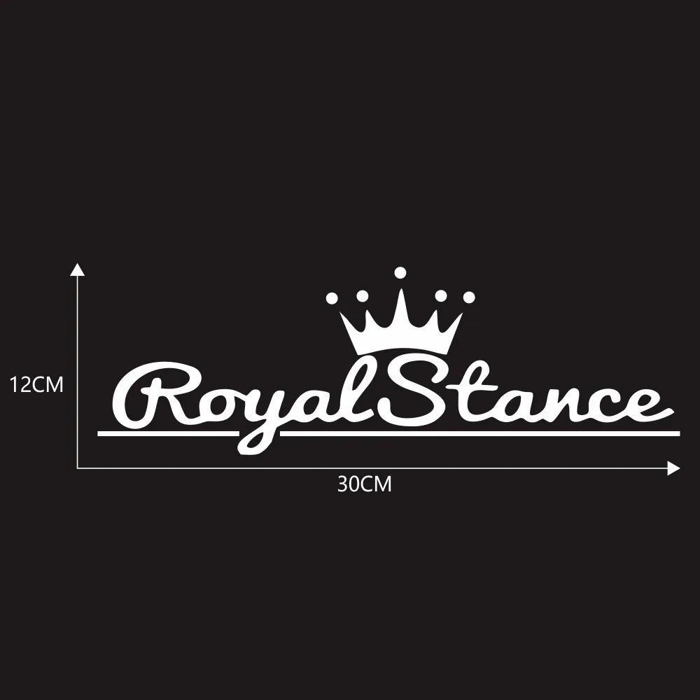 Colourful reflective vinyl car sticker with a crown design for vehicle decoration
