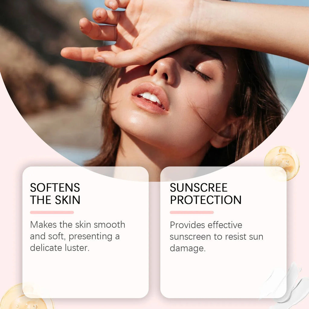 100 ml bottle of sun protection body oil with vitamin E, coconut oil and avocado oil ingredients