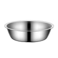 A stainless steel pet bowl for cats and dogs, shown in one of five available sizes.