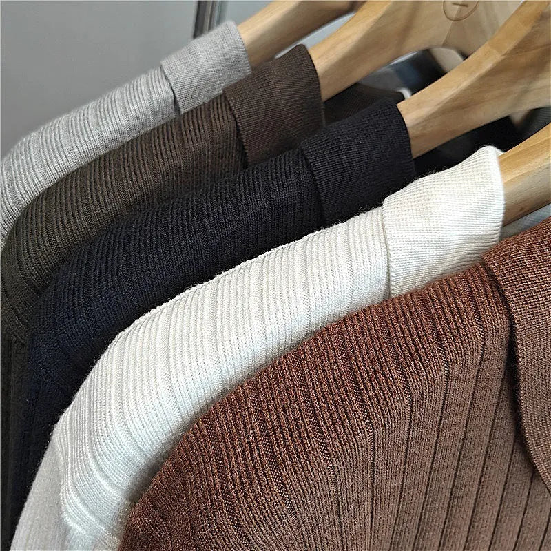 Boys' loose long sleeve knitted pullover sweater in modal fabric, shown in multiple colours.