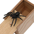 Wooden prank scare box with jumping animal surprise for April Fools' jokes