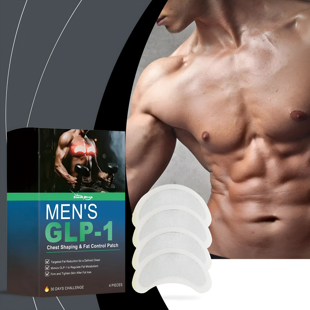 Men's figure control patch four-pack with herbal ingredients