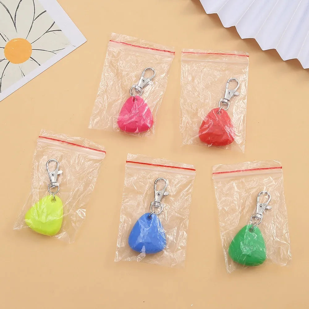 Silicone triangle-shaped light-up pendant ornament for pet collars in assorted colours
