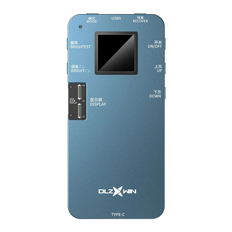 S300 model mobile phone screen tester for Huawei devices on a workbench.