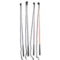 Advanced equestrian training whip with nylon fibreglass construction showing random colour selection