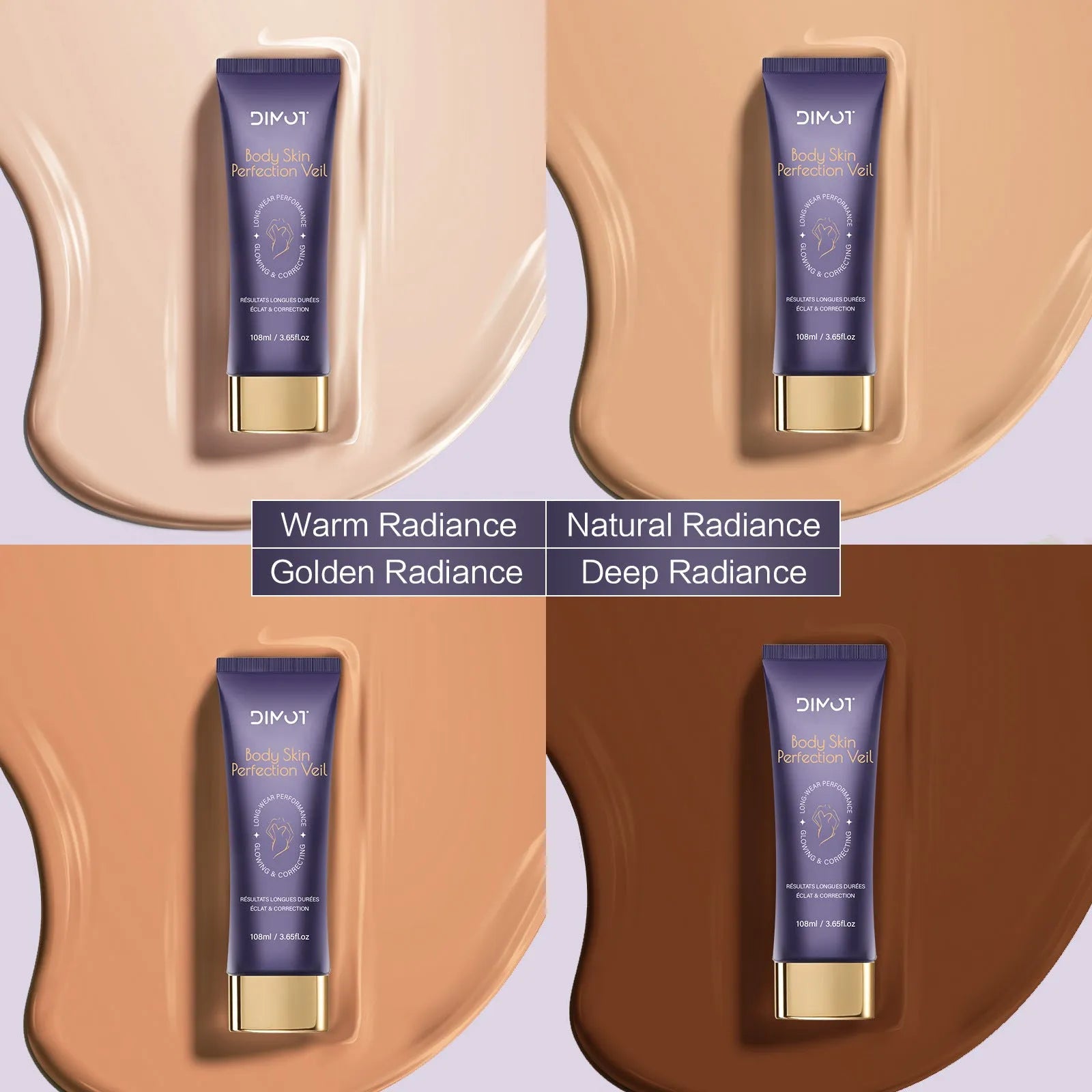 108ml waterproof body concealer cream tube with brush applicator for tattoo and birthmark coverage