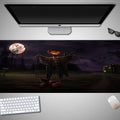 Oversized Halloween-themed computer mouse pad with a non-slip rubber cloth base.