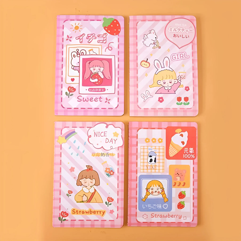 Cartoon A5 notebook with 30 sheets showing cute bear cover design