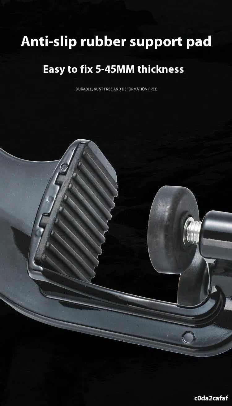 Portable fishing line winder with composite fibre construction and extension shaft