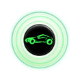 Black and luminous silicone car door edge protector pads showing 20mm width and adhesive backing