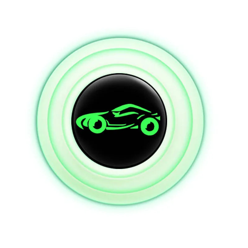 Black and luminous silicone car door edge protector pads showing 20mm width and adhesive backing