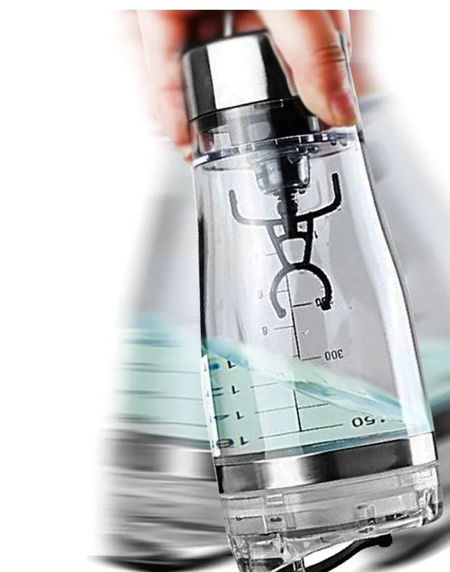 Stainless steel colour USB rechargeable electric protein shaker cup with 600ml capacity