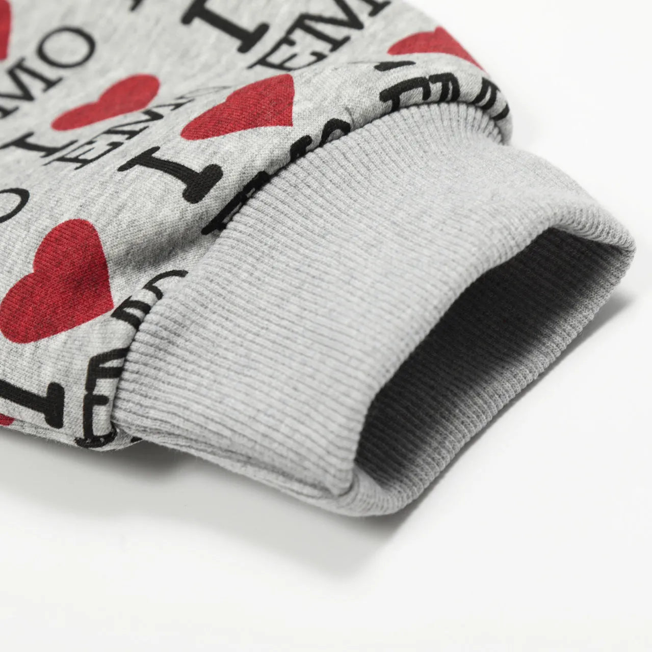Women's mixed grey hooded cardigan with a retro pattern, long sleeves, and a regular fit.