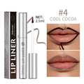 Matte finish pointed toe lip liner pencil in tear and pull design