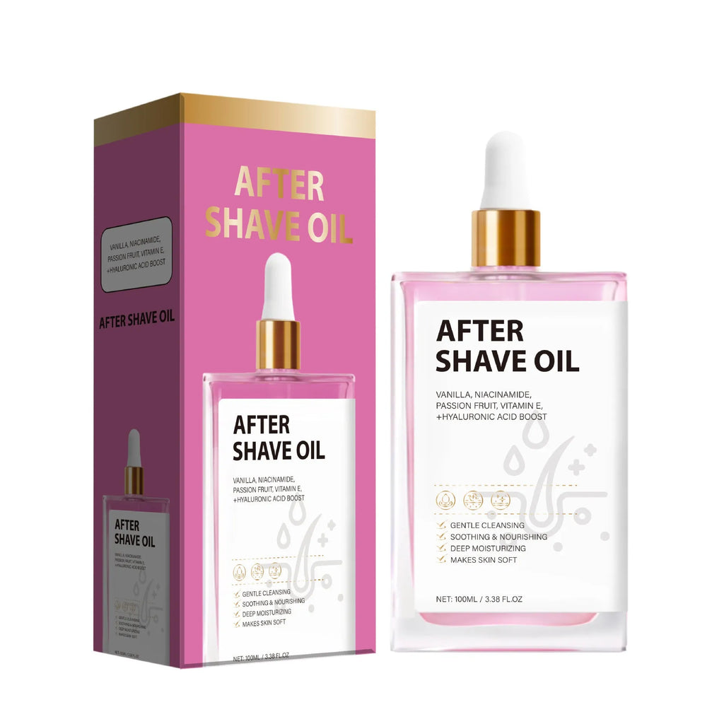 Men's aftershave oil bottle containing 100ml of moisturising oil for post-shave skin care with FP-A021 style classification