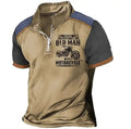 Men's lapel collar polo shirt with digital letter print on the sleeve in a regular fit.