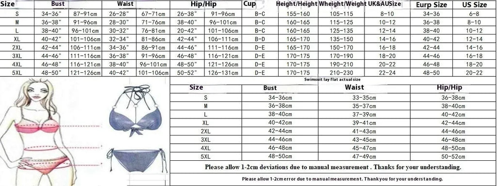 Plus size women's split skirt bikini swimsuit in quick-drying polyester fabric showing front and back views