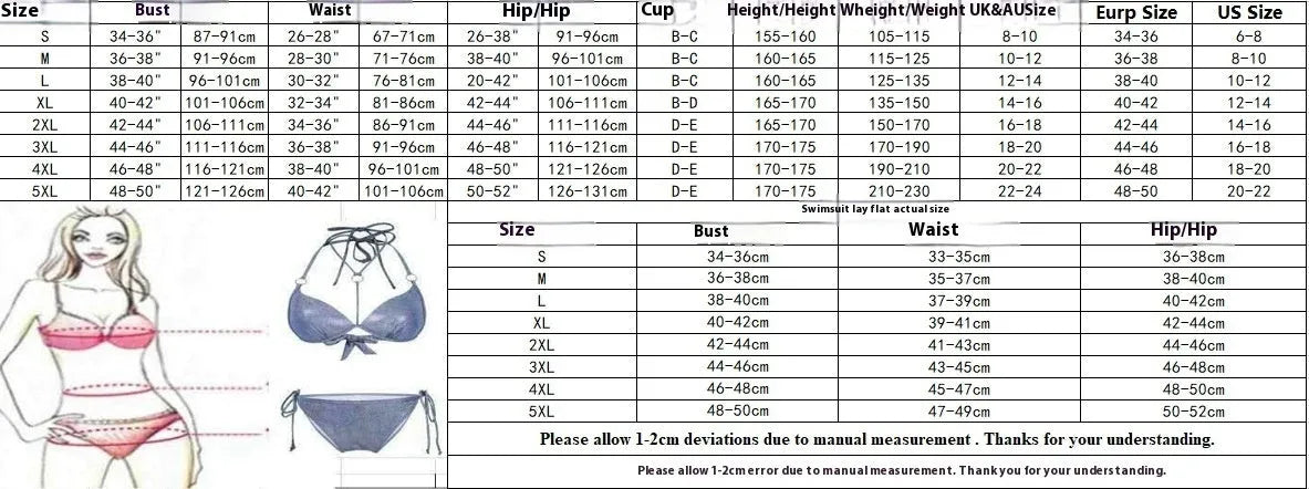 Plus size women's split skirt bikini swimsuit in quick-drying polyester fabric showing front and back views
