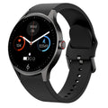 Smart Bluetooth sport watch with round touch screen showing display, IP68 waterproof rating