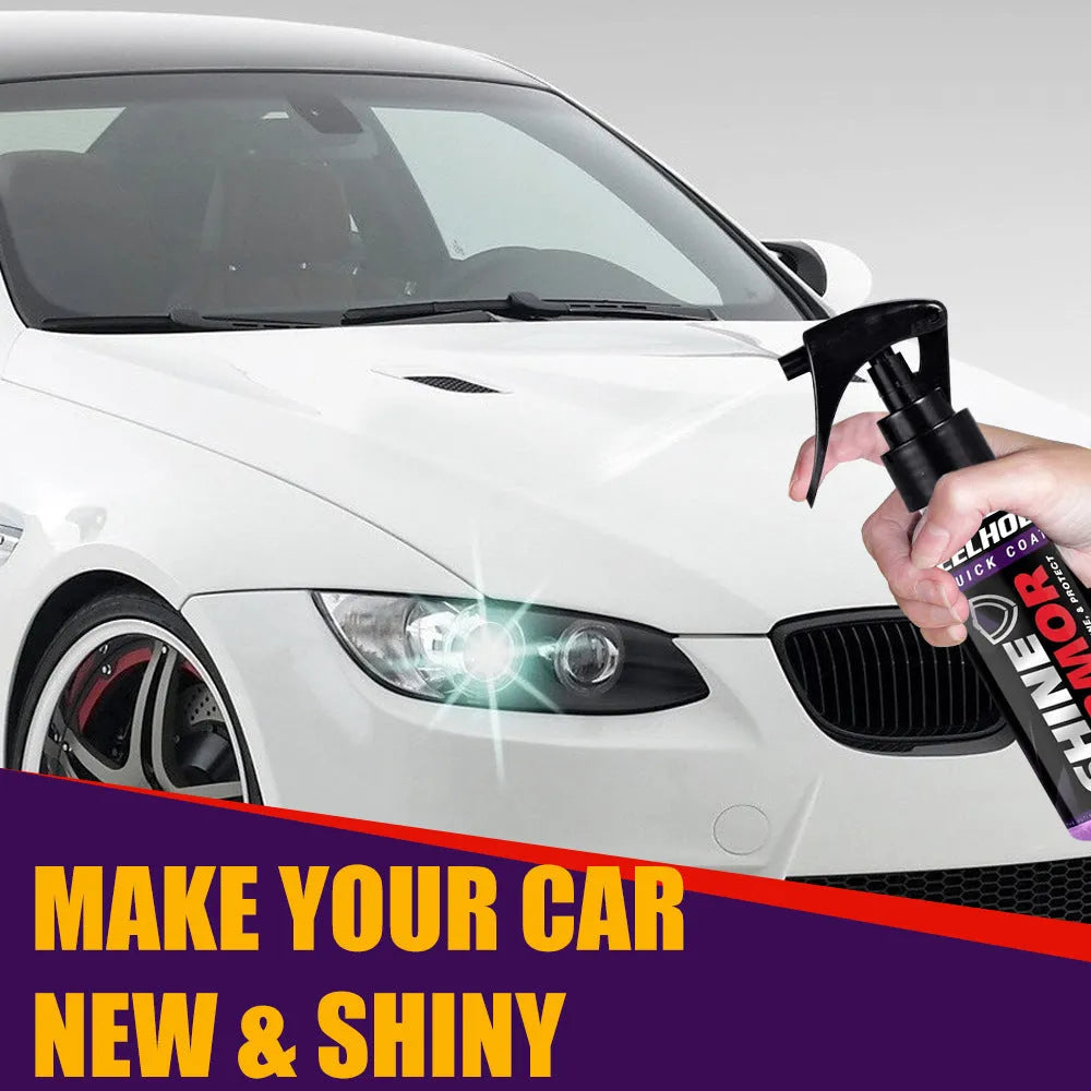 Purple automobile nano coating spray bottle for car paint maintenance