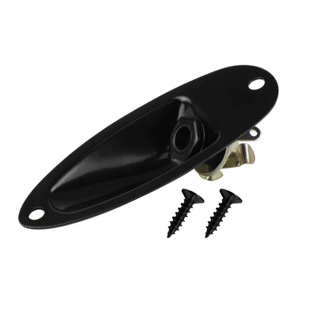 Electric guitar ST boat socket replacement part in black or silver alloy construction