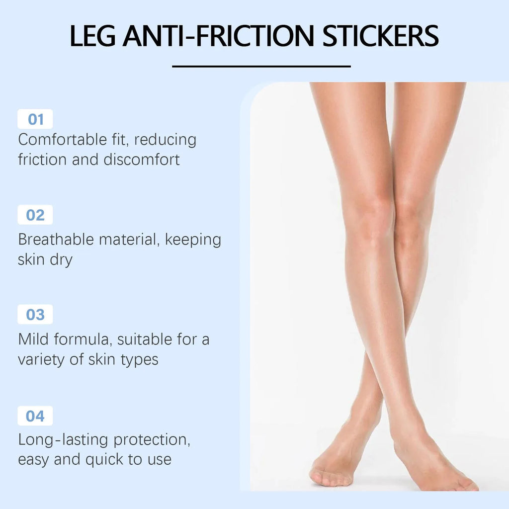Ten leg anti-wear patches with moisturising ingredients for daily protection