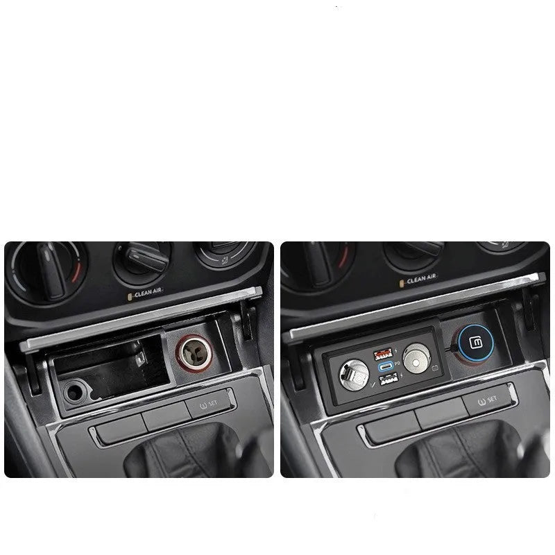 Volkswagen car charger for Lavida Pola Weiling models with QC3.0 fast charging USB port