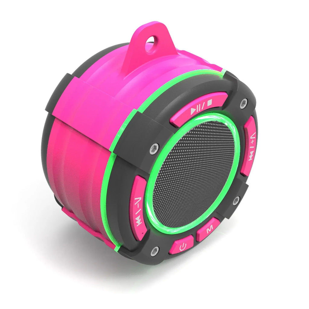 Sports portable Bluetooth speaker with seven-level waterproofing, USB charging, in black colour