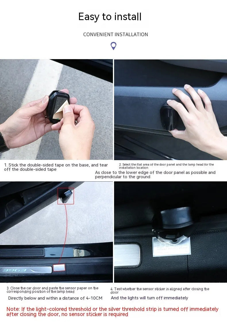 Bright black car atmosphere light laser projector with ABS construction for 5V automotive installation