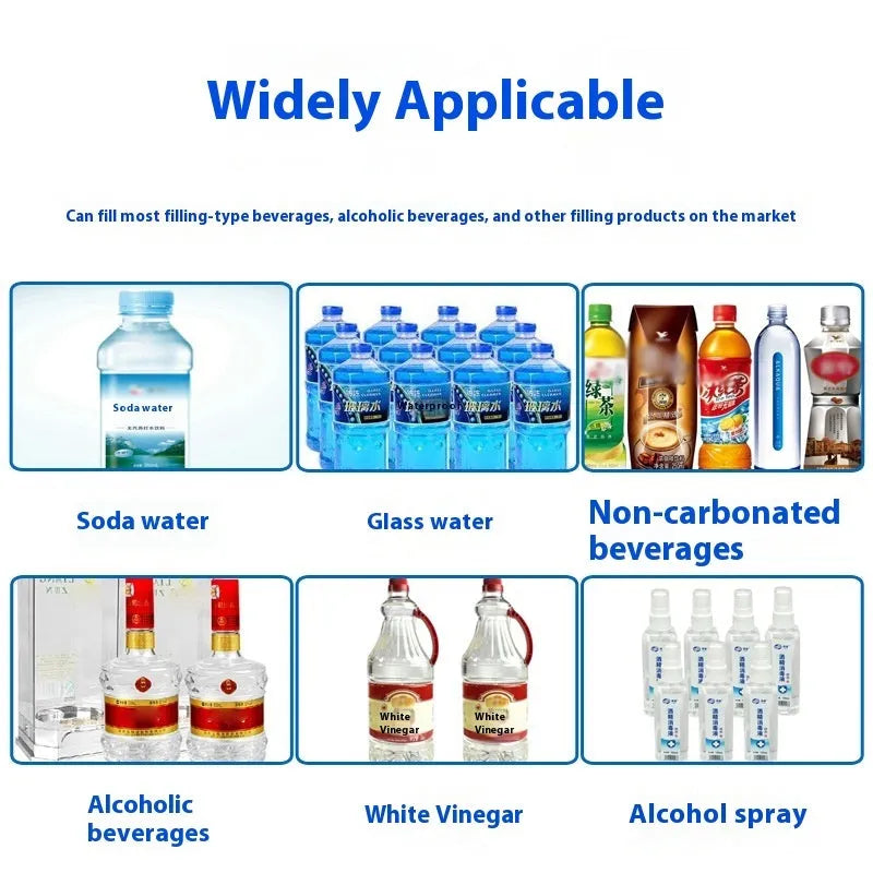 CNC filling machine with digital display and automatic quantitative dispenser for liquid products