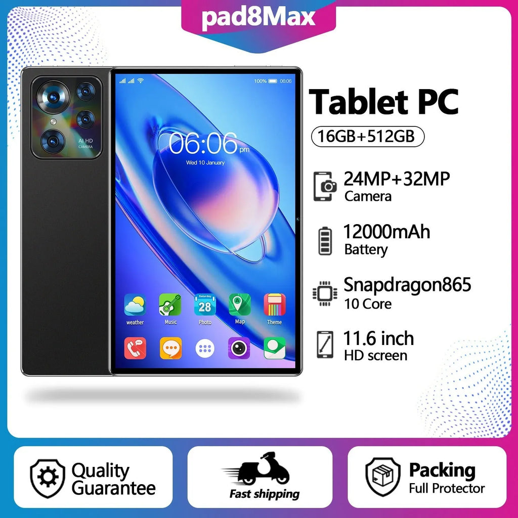 10-inch Tablet PC Smart Call Google Edition with 10.1-inch screen in Black colour