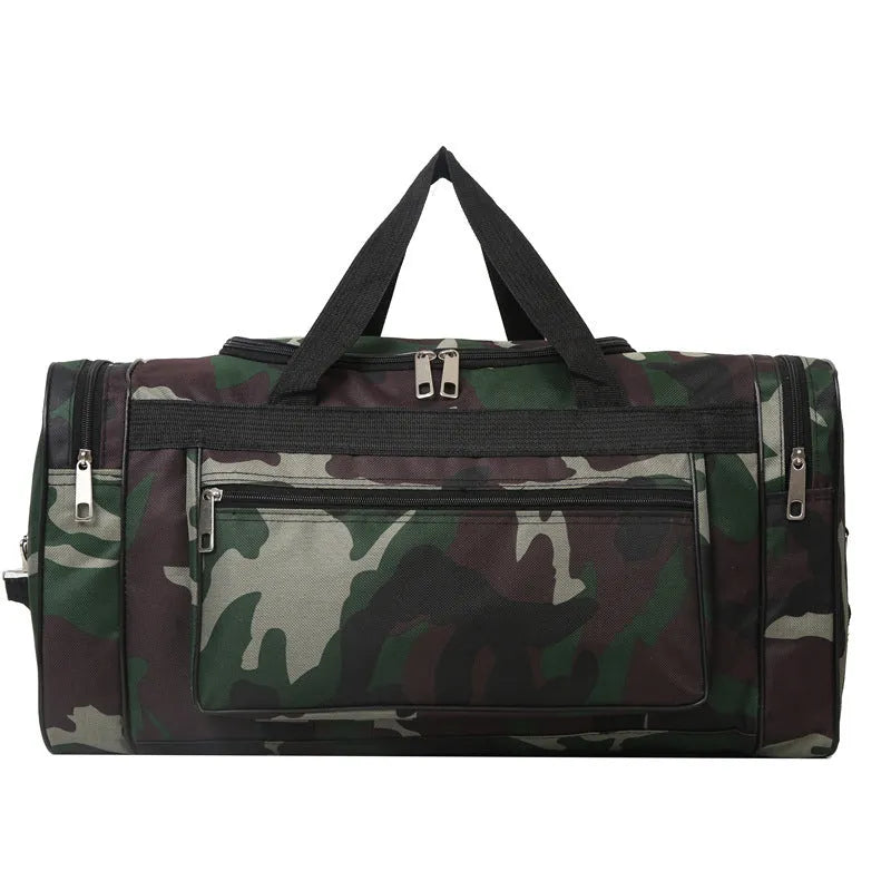 Camouflage coloured waterproof fabric luggage bag with below 20L capacity
