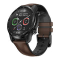 Ticwatch Pro X 47mm black smart watch with circular display on wrist