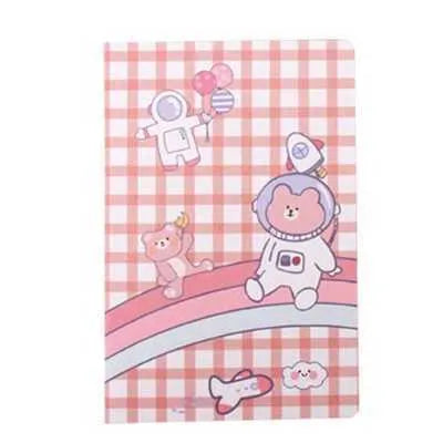 Cartoon A5 notebook with 30 sheets showing cute bear cover design
