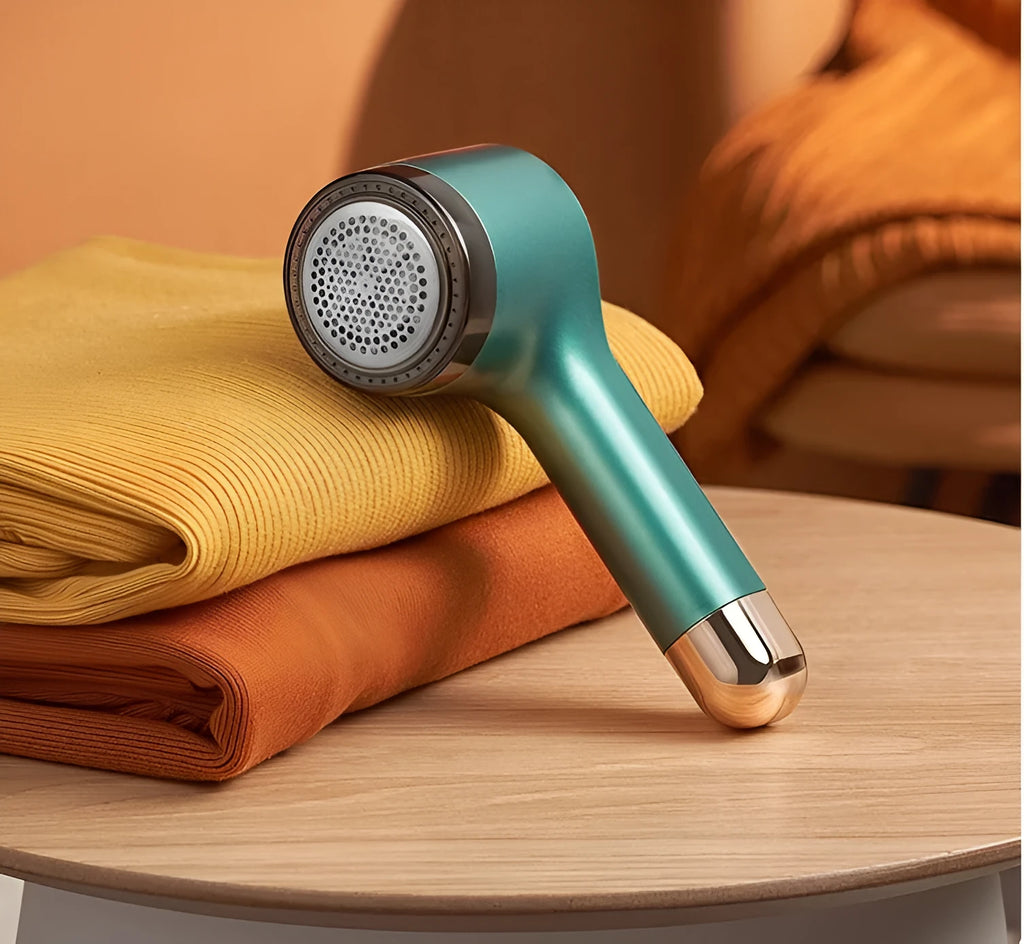 USB rechargeable hair ball trimmer for fabric pilling removal in choice of four colours